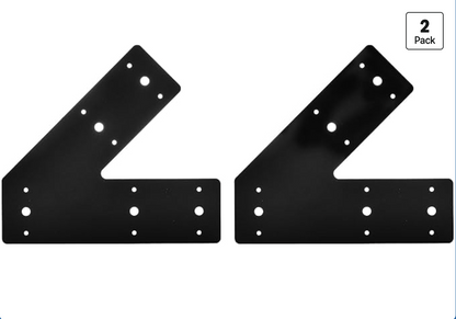 45 Degree Angle Flat Bracket (2 pc) with Powder Coating as Mending Plate, Angled Brackets