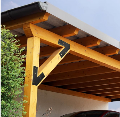 45 Degree Angle Flat Bracket (2 pc) with Powder Coating as Mending Plate, Angled Brackets