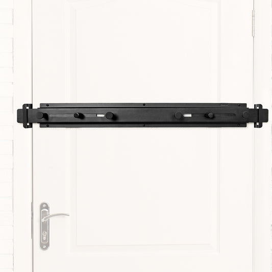Sihnman Door Barricade Bar with Door Hook Door Hanger (Structure Steel) for Door Security Reinforcement and Home Protection. Stop House Intruder and Childproof.
