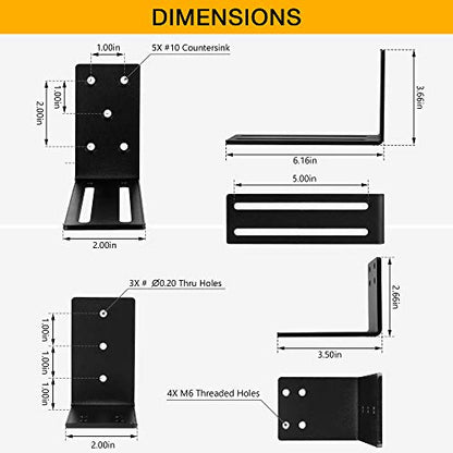 Adjustable Door Barricade Brackets