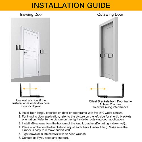 Adjustable Door Barricade Brackets
