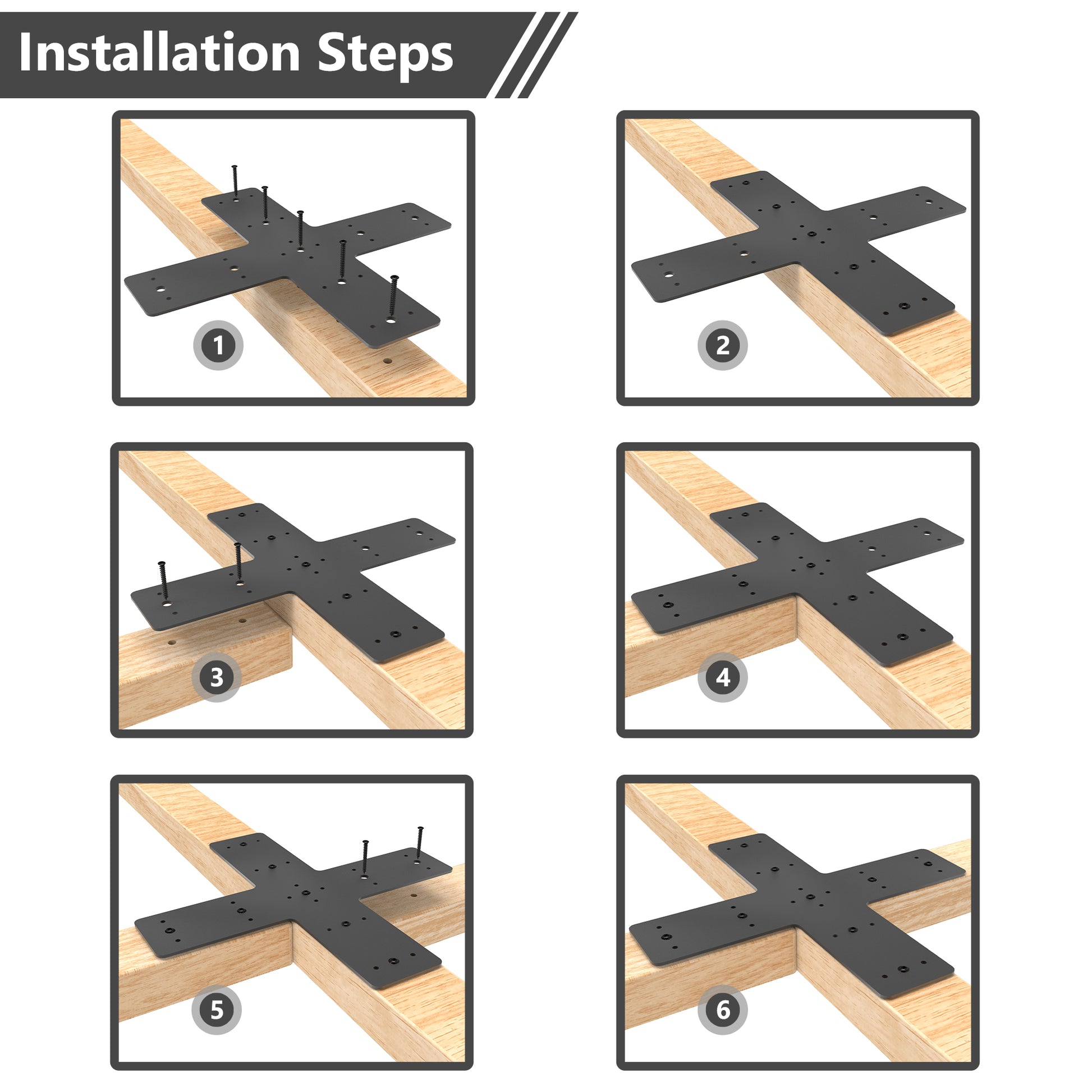 Cross gable plate