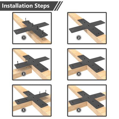 Cross gable plate