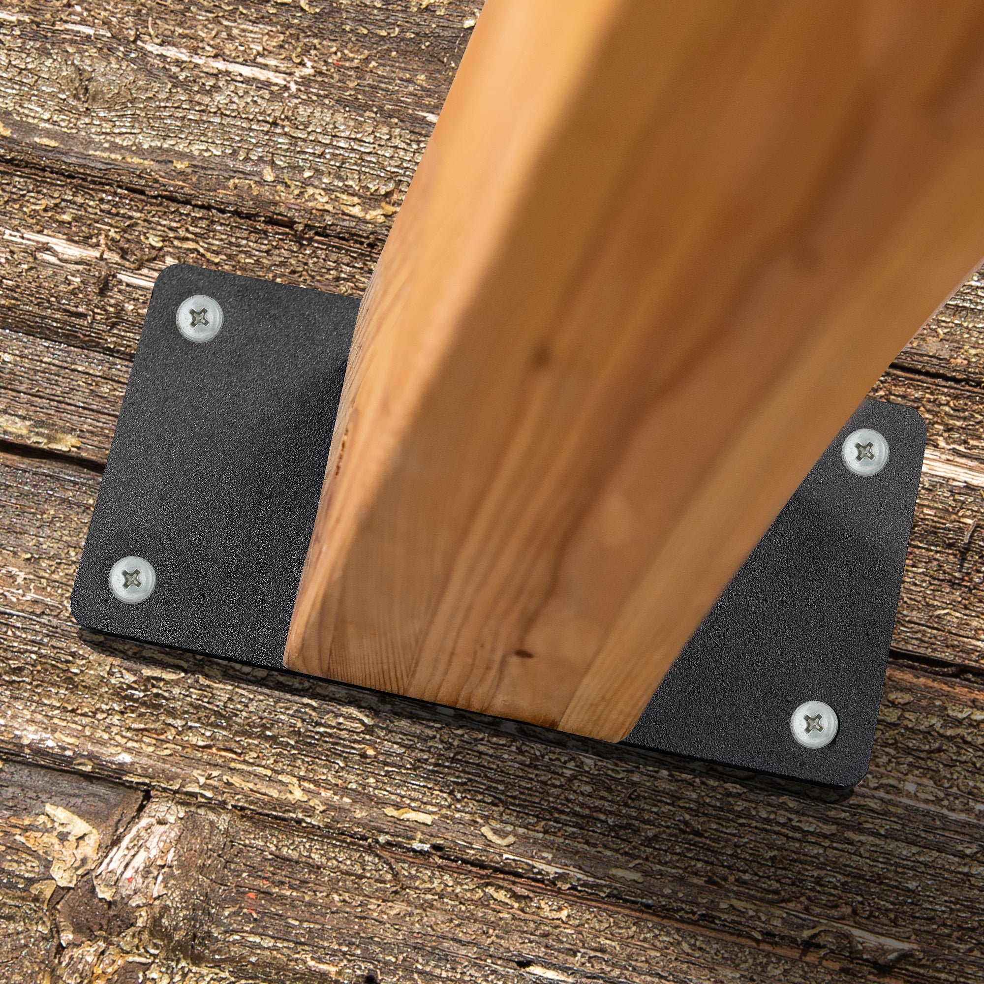 4x4 Post Anchor Plates (2 pcs)- Perfect for Deck Railing, Wood Fence ...